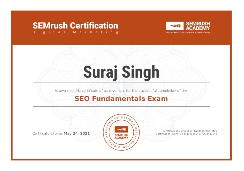 Certificate-seo-fundamentals-exam