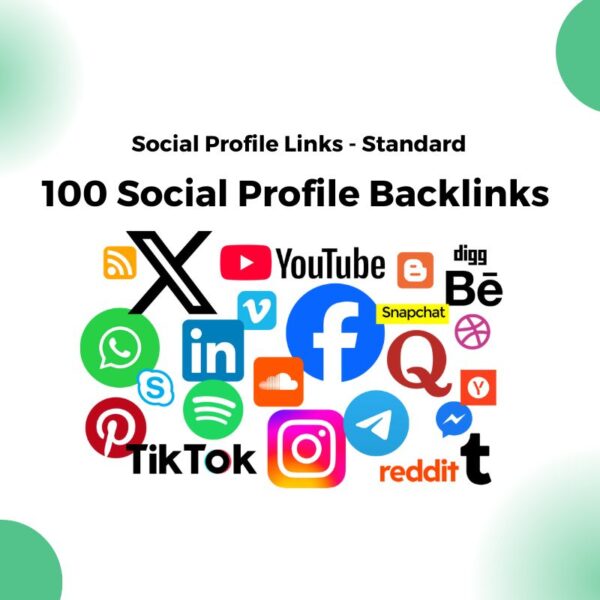 100 Social Profile Backlinks